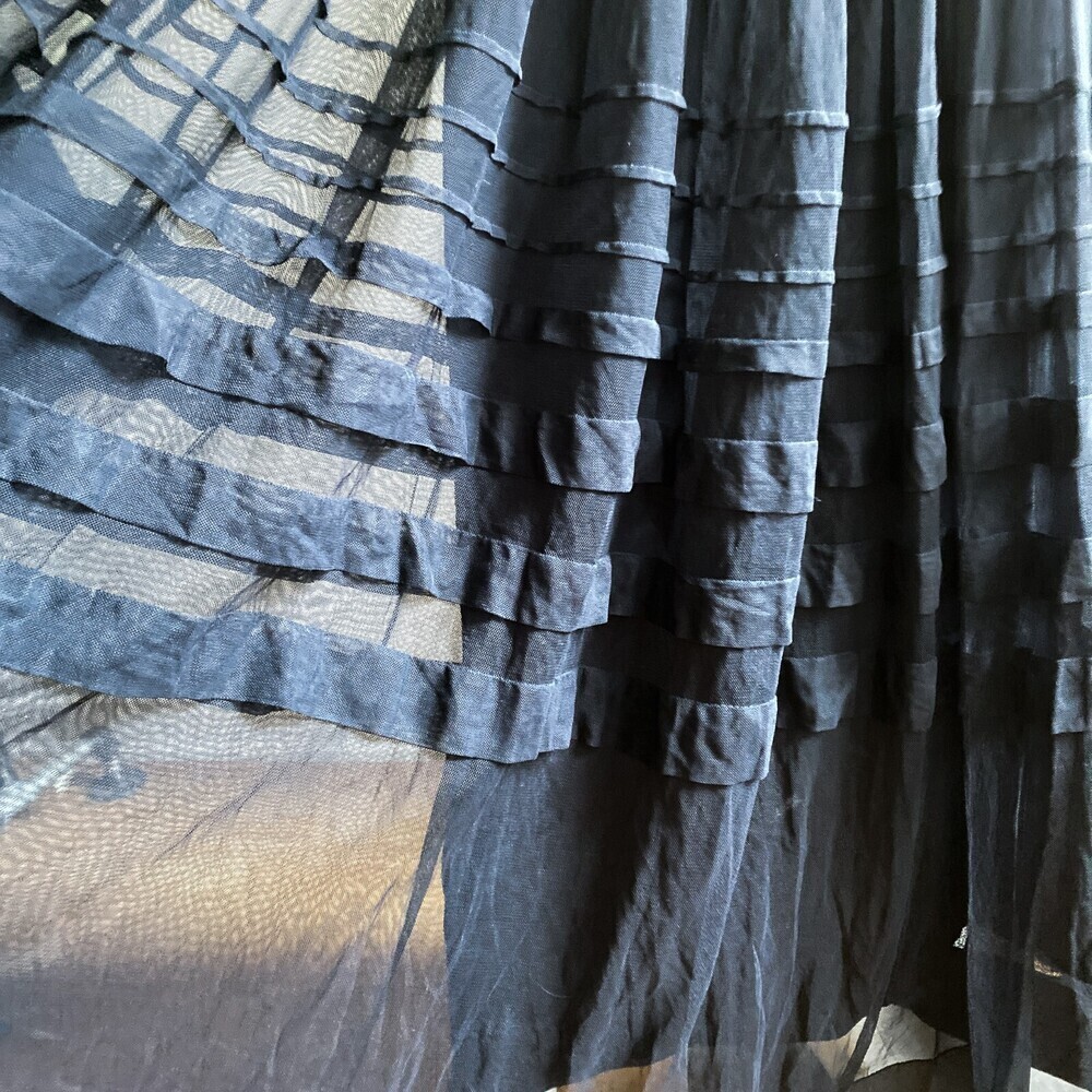 NWT Guess By Marciano Sexy Goth Spaghetti Strap Full Sheer Skirt Maxi Dress XS - Picture 5 of 8